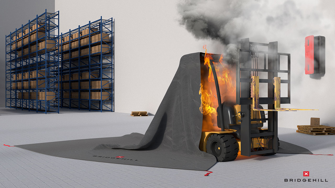 Blusdekens voor heftrucks en machines (7x7)